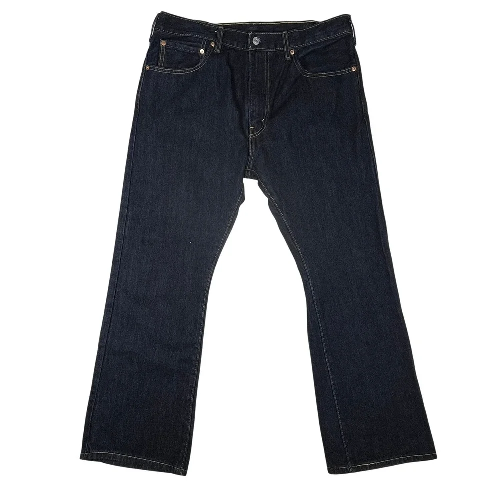 Levi's 517 Bootcut Jeans Mens 36x29 Dark Wash Indigo Western Denim Classic